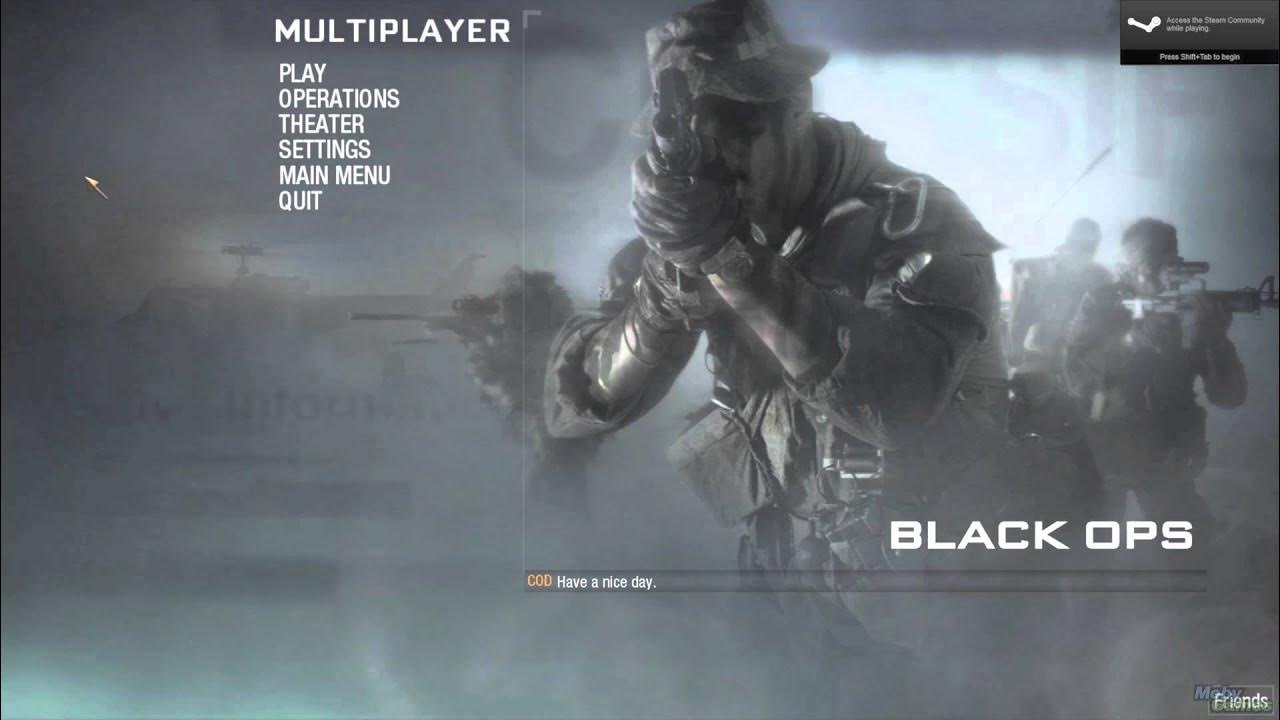 [1080p HD] Call of Duty Black Ops Multiplayer Menu Music YouTube