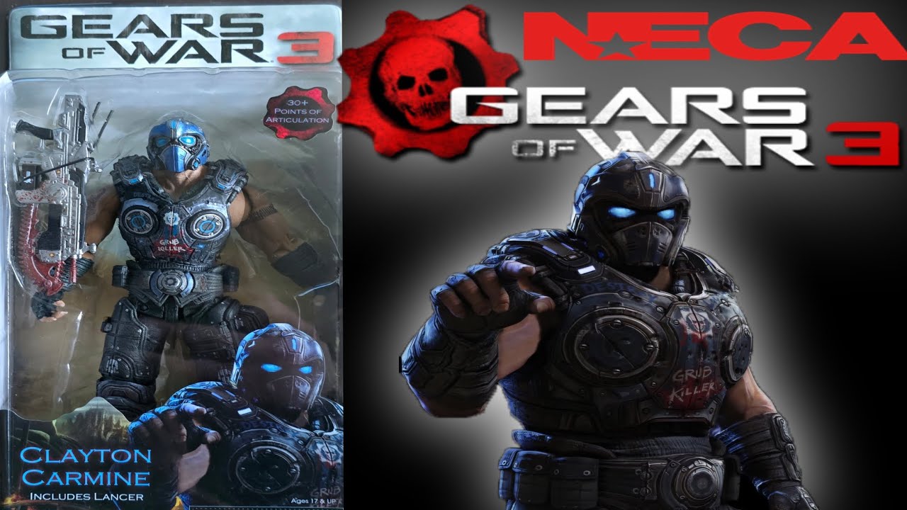 Gears of War 3 Clayton Carmine (Lancer付き Gears of War NECA 3 Series 1 Action Figure Clayton Carmine Lancer