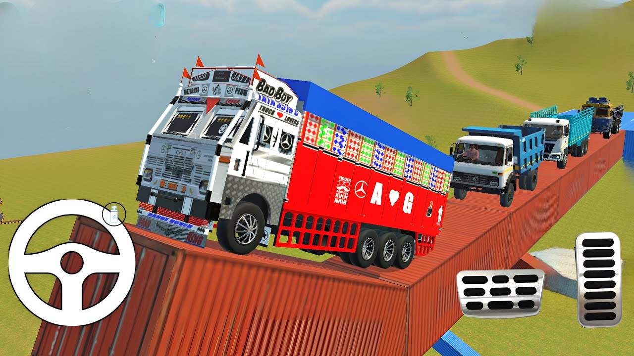 Unloading Stone From Dumper🔥 And Drive Loaded Trucks 💀 | Playing With Extreme Offroading 🙀🔥 #truck