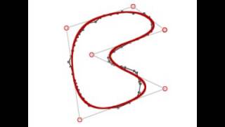 Subdivision curve fitting with MATLAB's lsqnonlin.