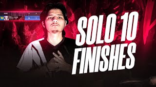(Raw-POV) solo 10 finishes🔥☠️ callouts🔊 4v4 fights 