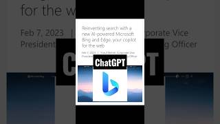 Microsoft Edge and Bing Major Upgrade powered by ChatGPT