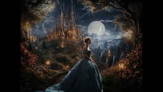 Magical Pathway Digital Backdrop Enchanted Castle Background Digital Overlay Composite
