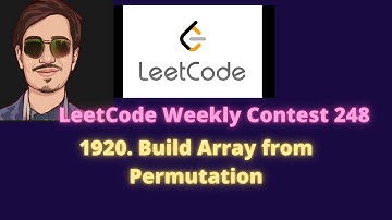 Leetcode  Weekly Contest 248  | 1920. Build Array from Permutation(Easy)  in English