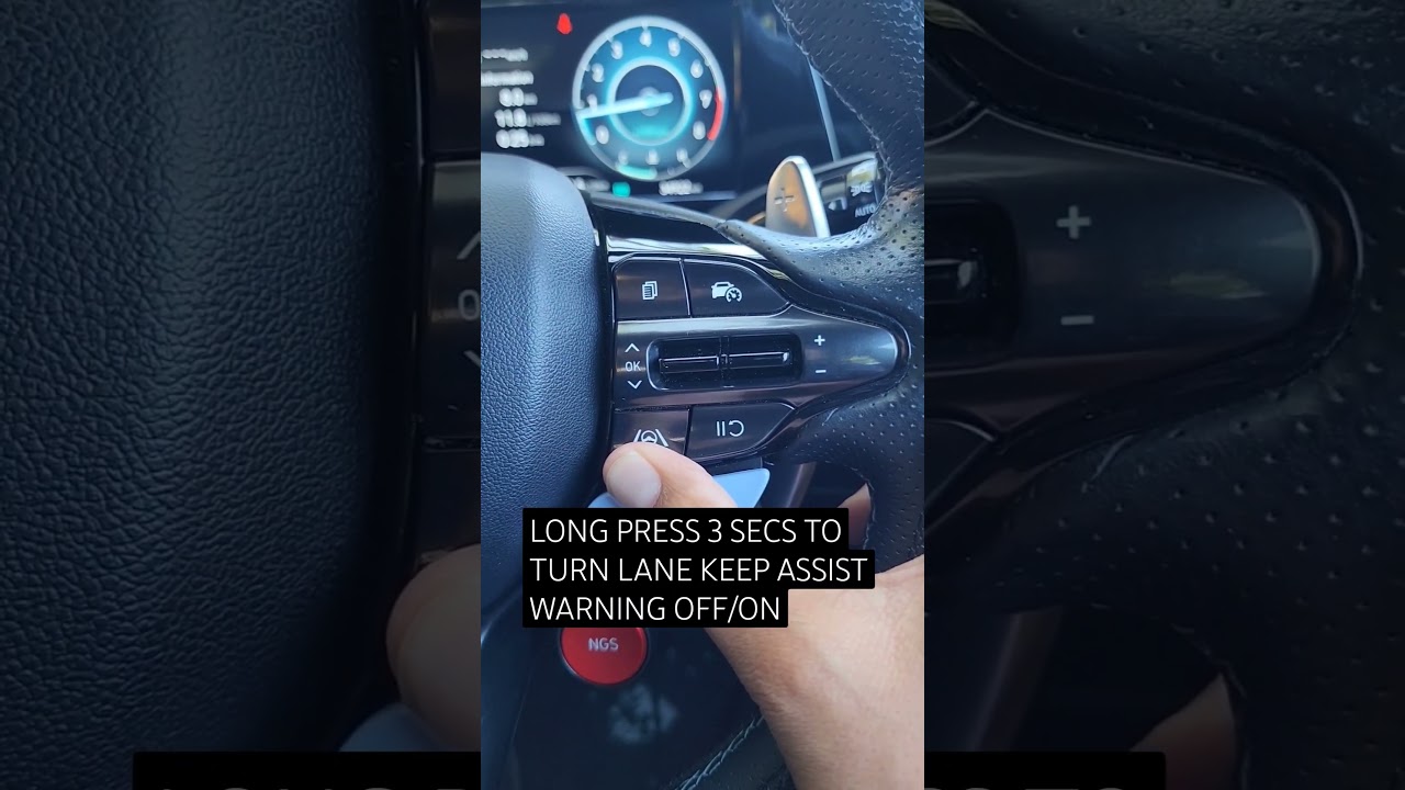 HOW To Turn LANE Keeping Assist Off/On IN 2022 Hyundai i30 Sedan N (Student Resource)