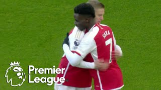 Bukayo Saka slots home Arsenal's go-ahead goal against Wolves | Premier League | NBC Sports