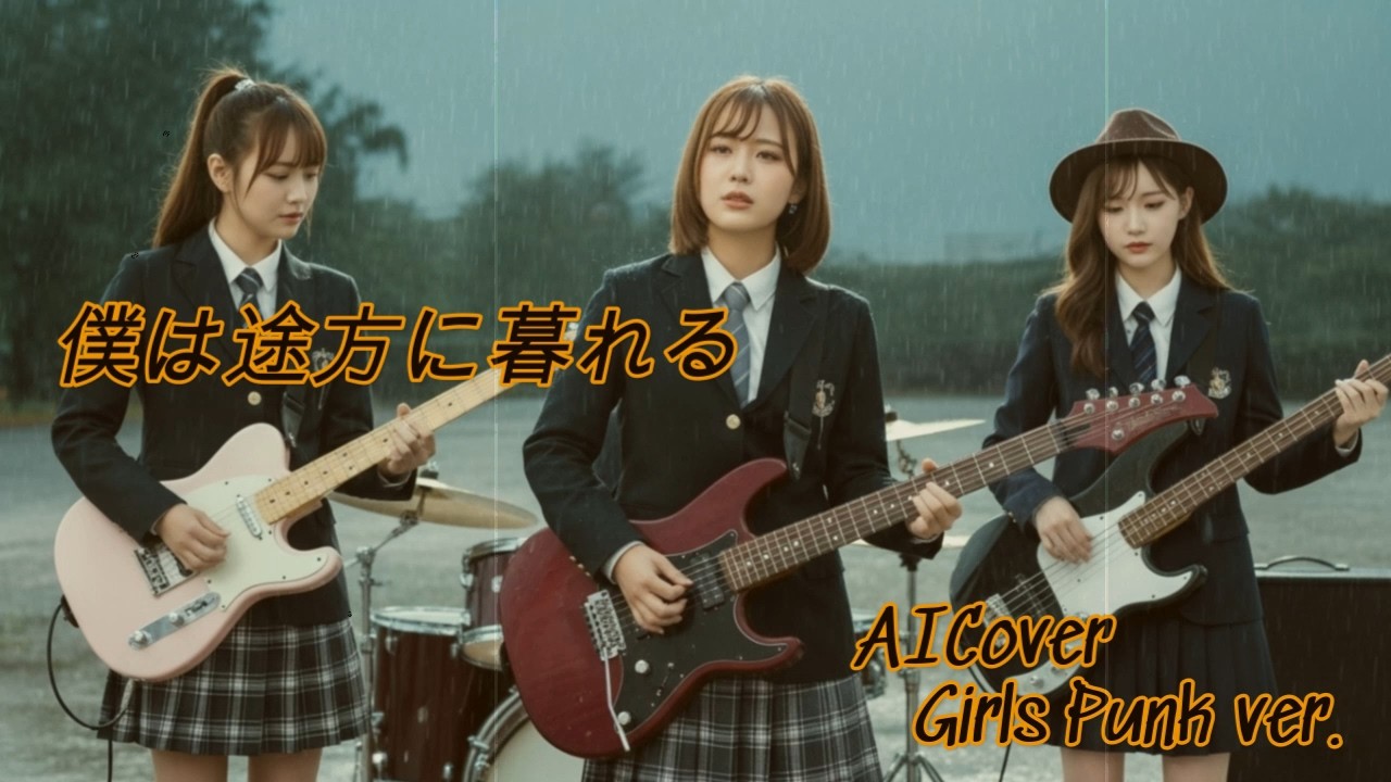 [Fake Music] 大沢誉志幸 - 僕は途方に暮れる - AICover - Girls Punk ver