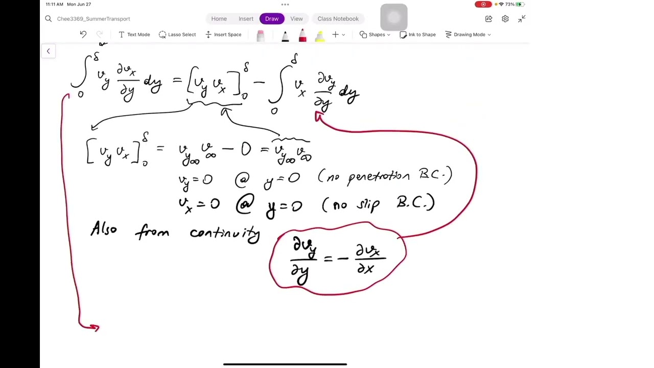 Lecture 10.1. Boundary layer theory continued