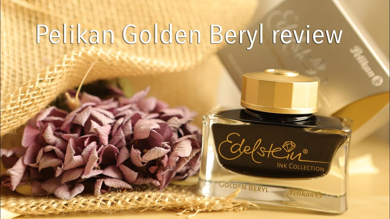 Pelikan Golden Beryl Ink of the Year Fountain Pen Ink Unboxing 