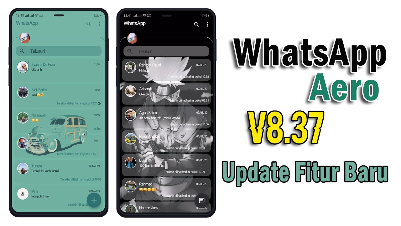 WhatsApp Aero versi 8.37 Terbaru 2020 - New Version - YouTube