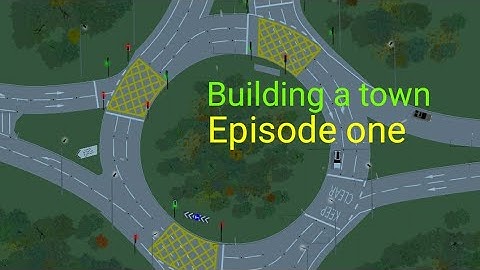 Detailed roundabout pt 1 - town series EP 1 | Intersection Controller