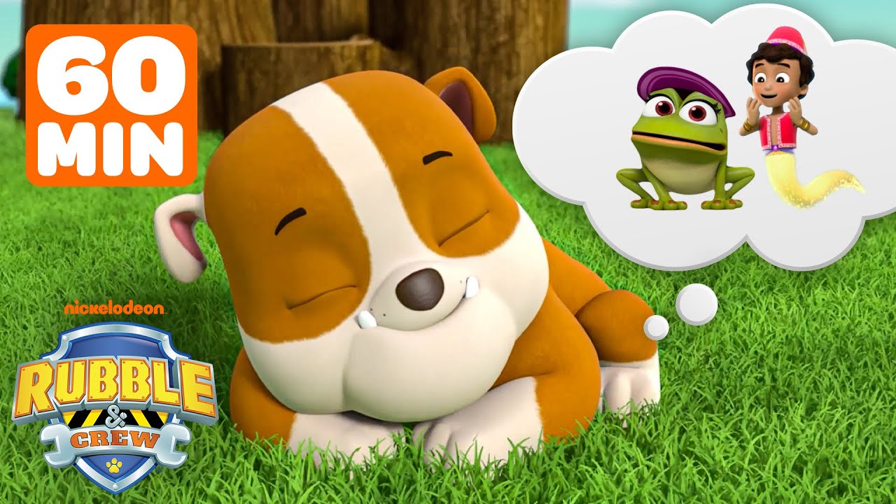 PAW Patrol Rubble's Silliest Dreams! w/ Marshall & Chase | 1 Hour | Rubble & Crew