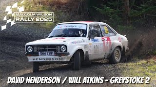 Malcolm Wilson Rally 2025 - David Henderson / Will Atkins - Ford Escort BDG - Stage 8 - Greystoke 2