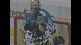 Erstes Match Black Wings Linz in Petrol/Schwarz: BWL vs. RBS 2005-09-22