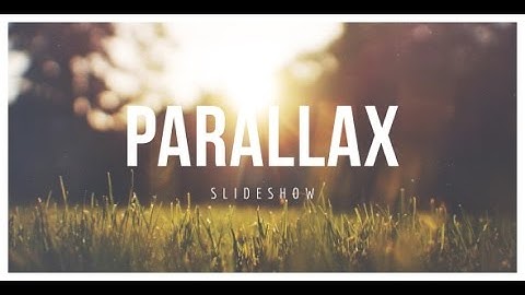 Parallax Scrolling Slideshow - After Effects Template