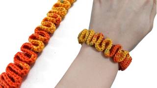 Beginner Crochet Bracelet Super Easy & Pretty Diy