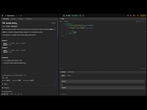 LeetCode 796: Rotate String | Java Solution Explained Step-by-Step ...