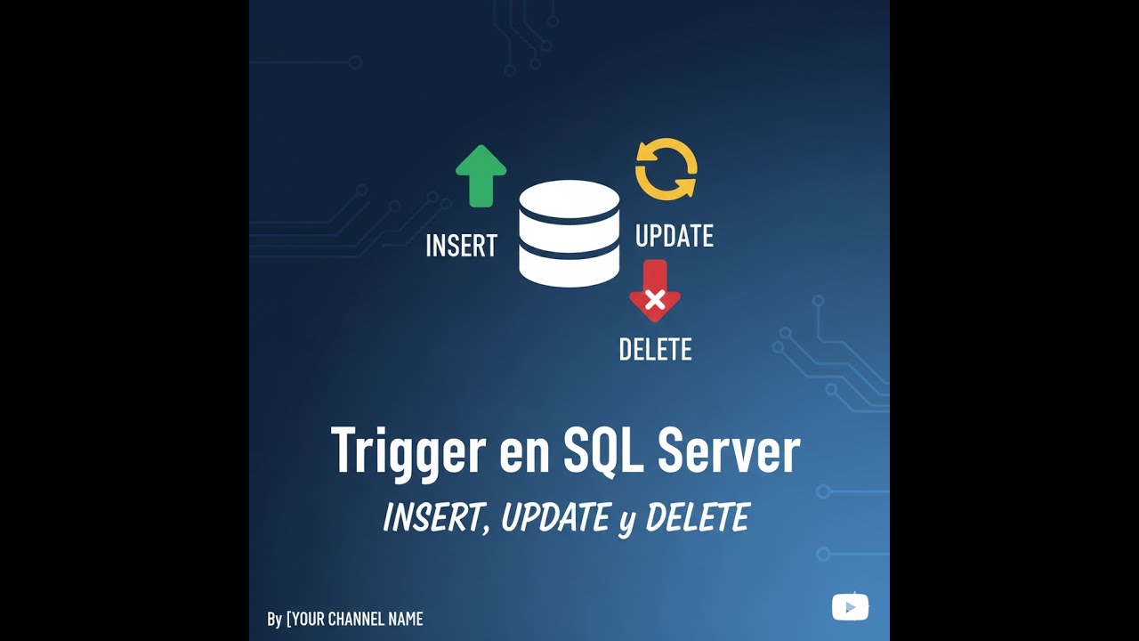 Trigger en SQL Server INSERT, UPDATE y DELETE - YouTube