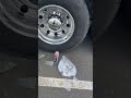 Install Chrome Center wheel Caps on the Volvo Truck