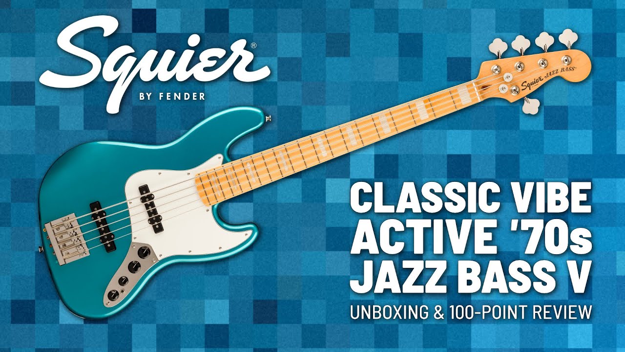 Squier Classic Vibe Active '70s Jazz Bass Unboxing and 100-point Review + Music Video
