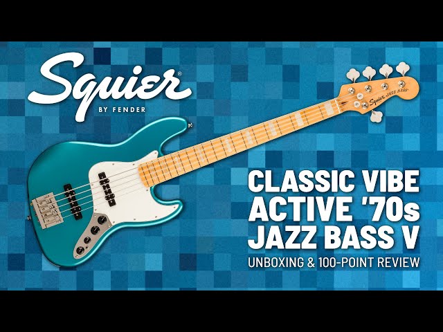 Squier Classic Vibe Active '70s Jazz Bass Unboxing and 100-point