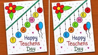 Teacher's Day Card / Happy Teacher's Day Card Making / Teacher's Day Greeting Card Step by Step