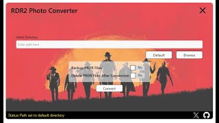 RDR2 Photo Converter Application Release | Walk through (Windows 10 and 11) screenshot 3