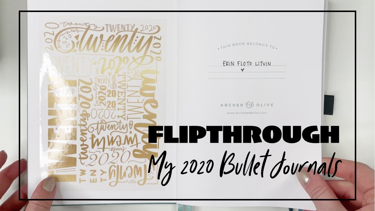 2020 Bullet Journal FlipThrough