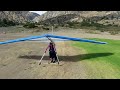 Winter Hang Glider Landing (07-11-26)