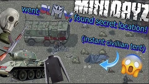 MiniDAYZ: Went Slavic Mode And FOUND SECRET LOCATION!(instant civillian tent)