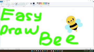 Easy draw a Bee in microsoft Paint