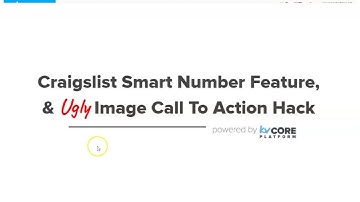 kvCORE Chrome Extension Smart Number Feature & Craigslist Im