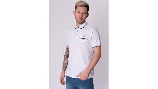 Kan Mens Orvil Polo Shirt White