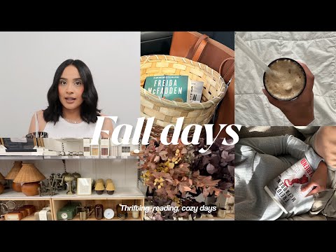 Cozy fall vlog: cozy days, thrifting, reading, target run & more🧺