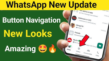 WhatsApp New Update || WhatsApp Button Navigation bar Update   🔥 @SaralShiksha