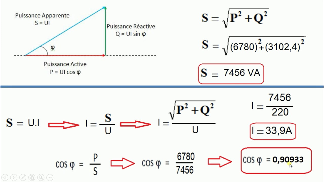 Exercice: puissances et facteur de puissance #Analyse de circuits à courant alternatif (partie 7)