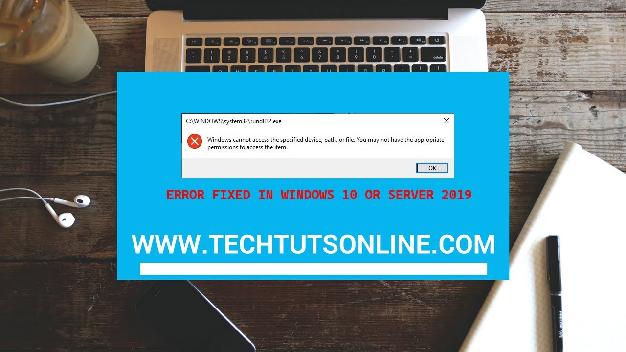 How to fix "Windows cannot access the specified device, path, or file"  error on Windows 10 - YouTube
