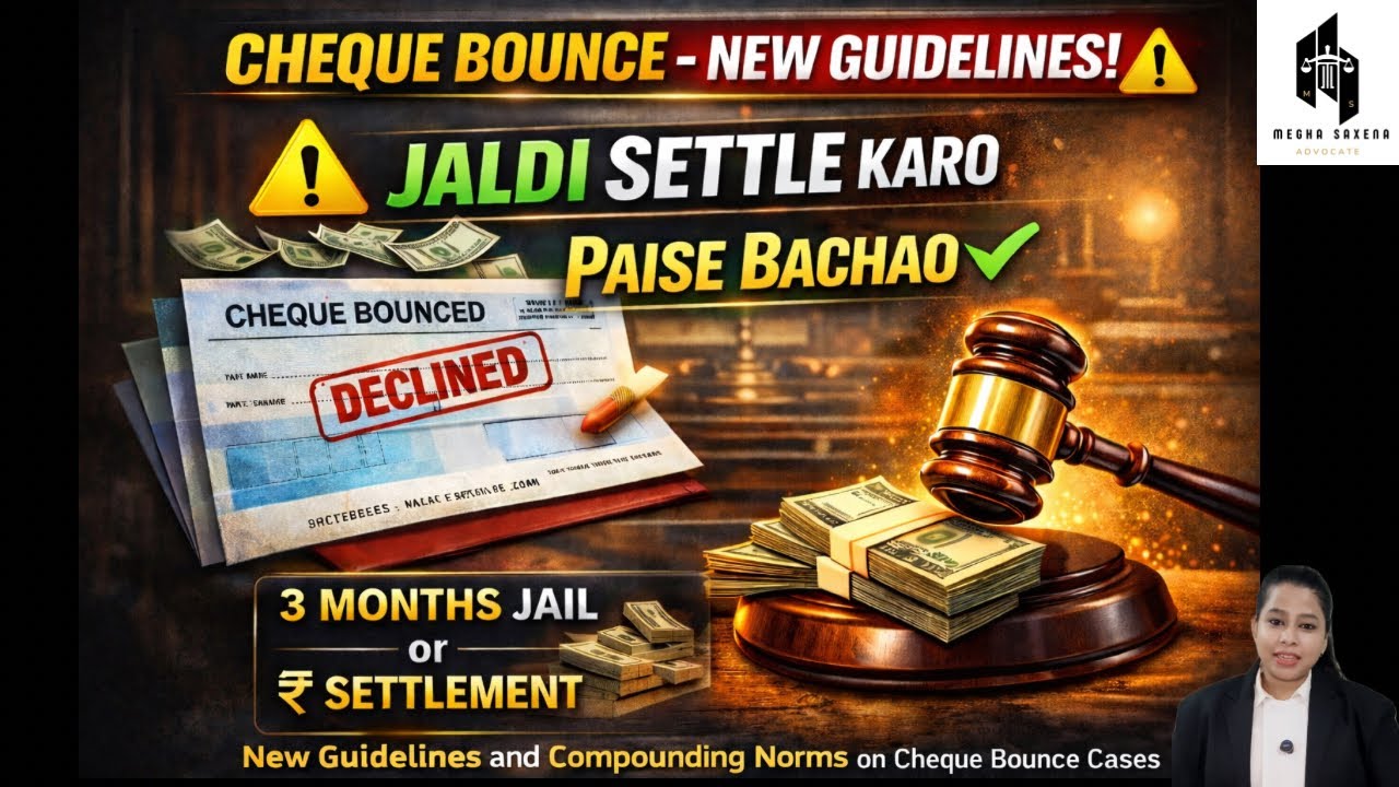 New Guidelines on Cheque Bounce Cases | #chequebouncecase #negotiableinstrumentsact #caselaw #legal 