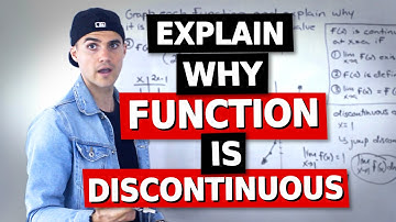 MCV4U (Grade 12 Calculus & Vectors) - Explain Why Function is Discontinuous