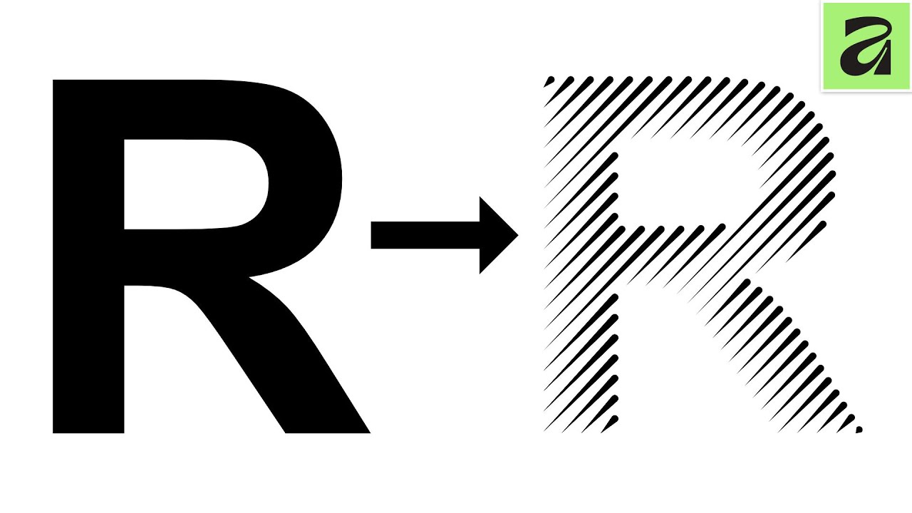 Create a Line Letter Logo Using Affinity Shape Builder Tool