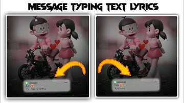 New Kinemaster Video Editing | Message Typing Text Lyrics Trending Status Video Editing Kinemaster