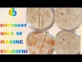6 Different ways of Making Chapathi | 6 ವಿವಿಧ ತರದಲಿ ಚಪಾತಿ ಮಾಡುವ ವಿಧಾನ #shorts @vinuta_hasabi