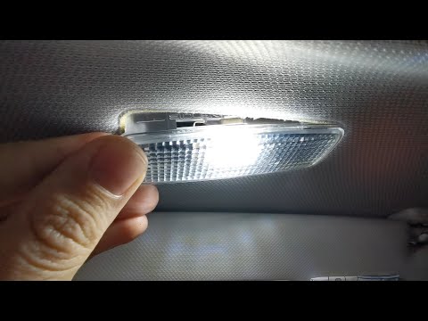 Audi A4 B8 - How to replace the bulb in the vanity mirror lights (LED upgrade)