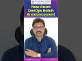 Azure DevOps Training with Real-Time Projects | New Batch Announcement | SR Technologies