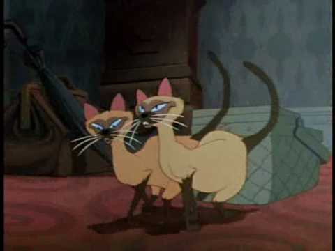 Lady and the Tramp - The Siamese Cat Song (german with lyrics)