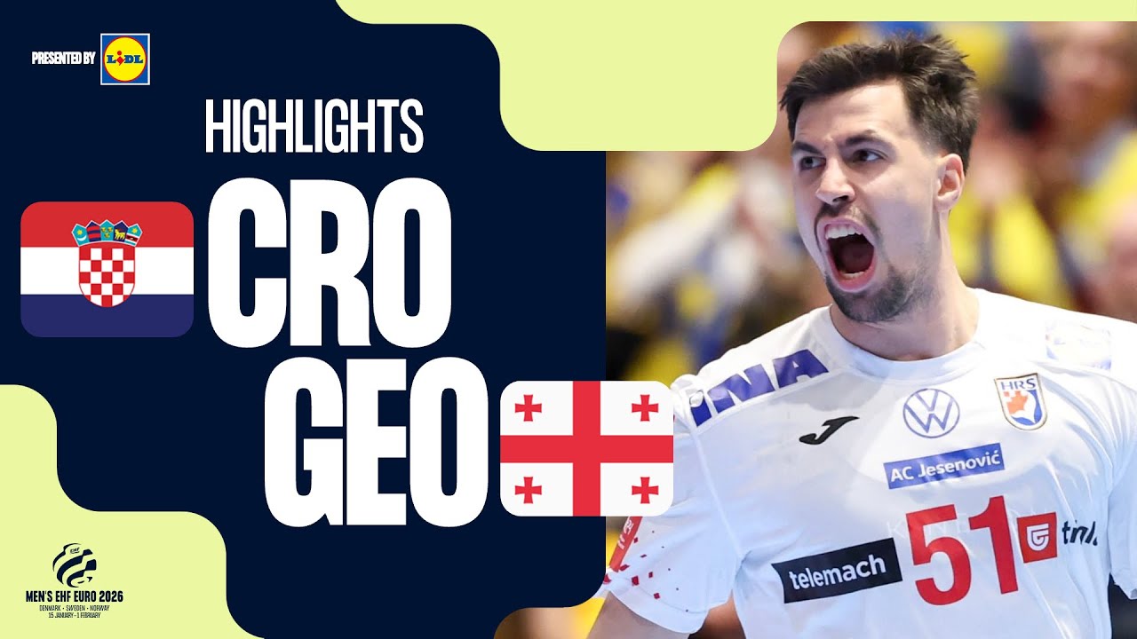 Croatia vs Georgia | Highlights | Men's EHF EURO 2026