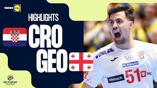 Croatia vs Georgia | Highlights | Men's EHF EURO 2026