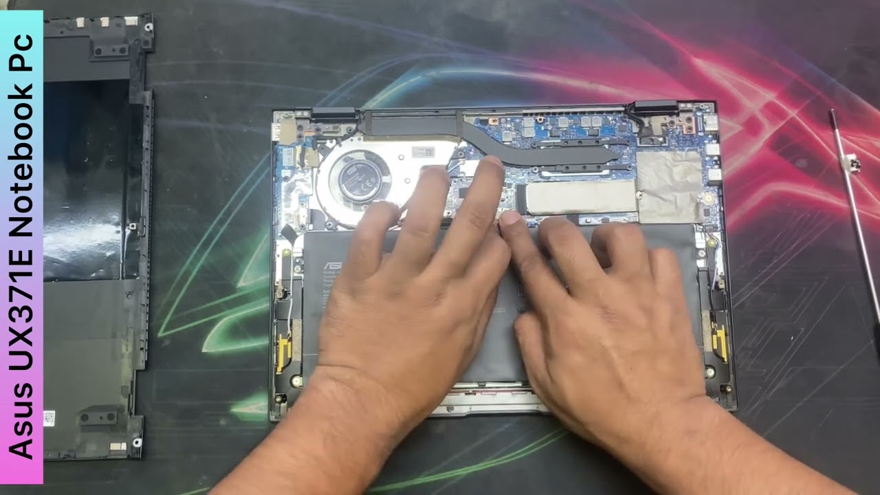 Asus UX371E battery replacement. How to change asus notebooks Flip s13 pc battery.
