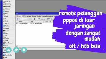 OHH!!! JADI BEGINI CARA REMOTE PELANGGAN PPPOE DI LUAR JARINGAN