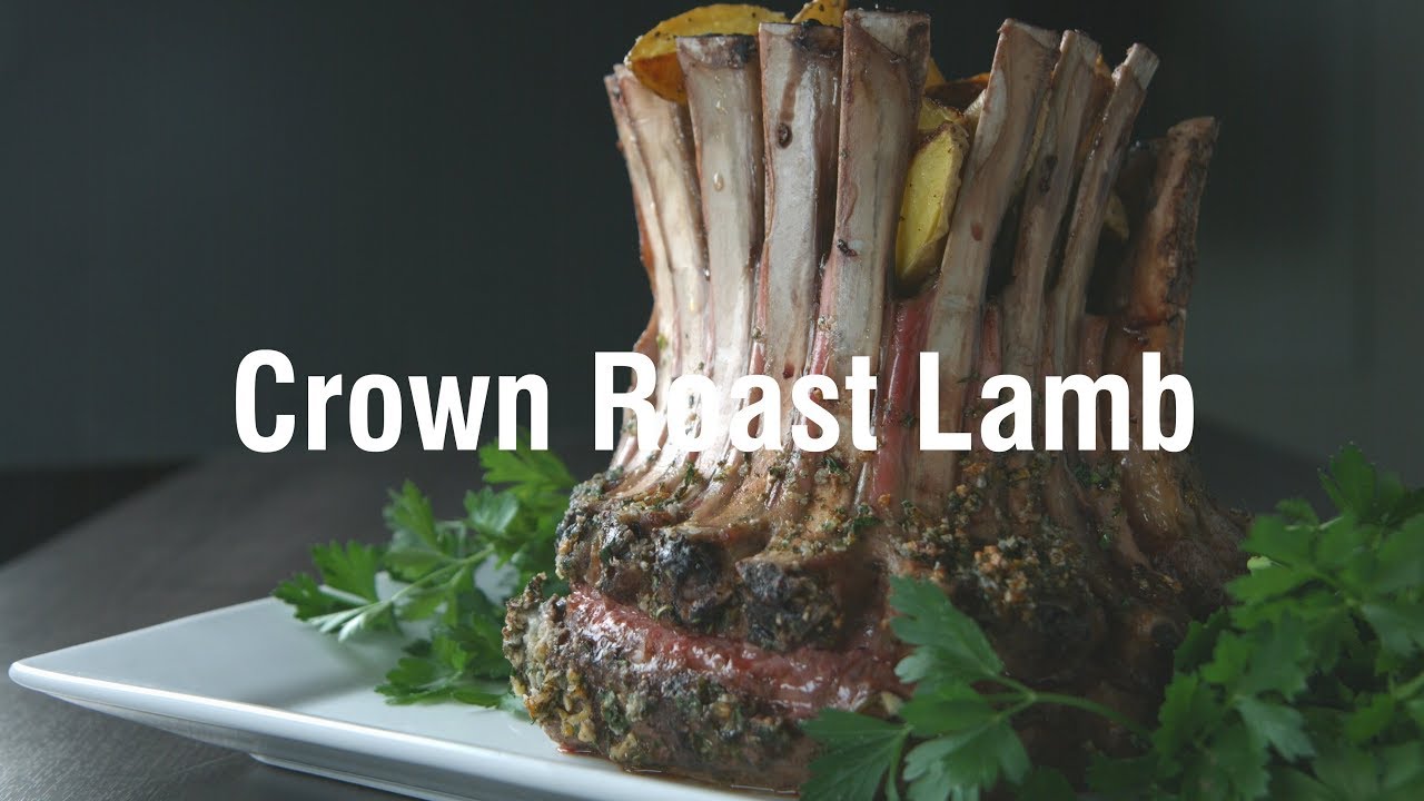 Crown Roast of Lamb From Tying to Temperature YouTube
